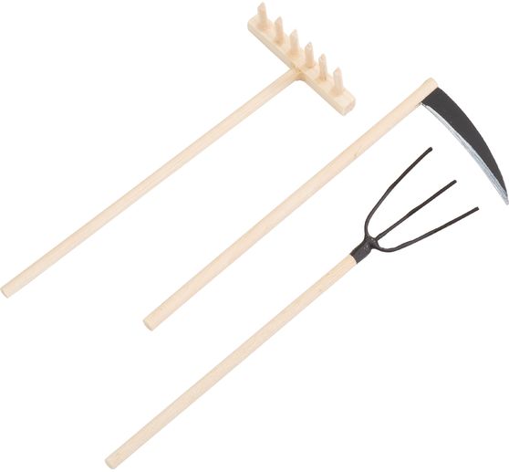 VBS Holz-Gartenger&auml;te, 3er-Set