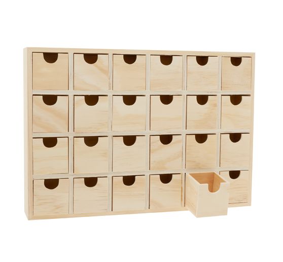 VBS Mini-Kommode / Adventskalender mit 24 Sch&uuml;ben