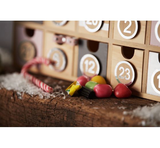 VBS Mini-Kommode / Adventskalender mit 24 Sch&uuml;ben