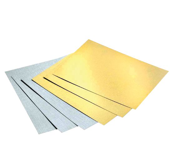 Clay paper block gold/silver matt, DIN A4
