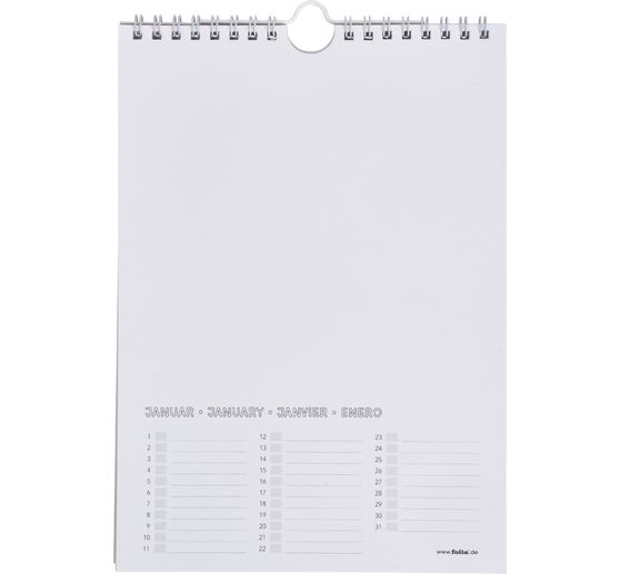 Bastel Dauerkalender, 17 x 24 cm