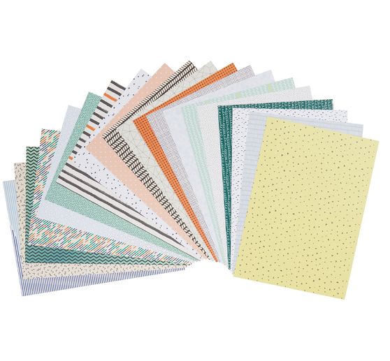Motif block "Minimalist", 270 g/m&sup2;, 24x34cm, 20 sheets