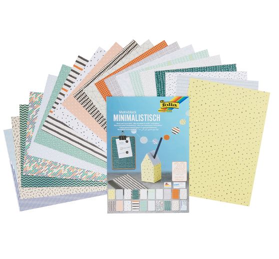 Motif block "Minimalist", 270 g/m&sup2;, 24x34cm, 20 sheets