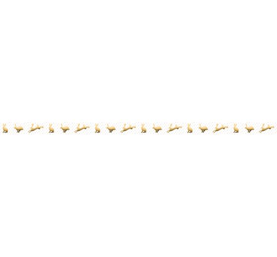 Masking Tape "Rabbits, Gold"