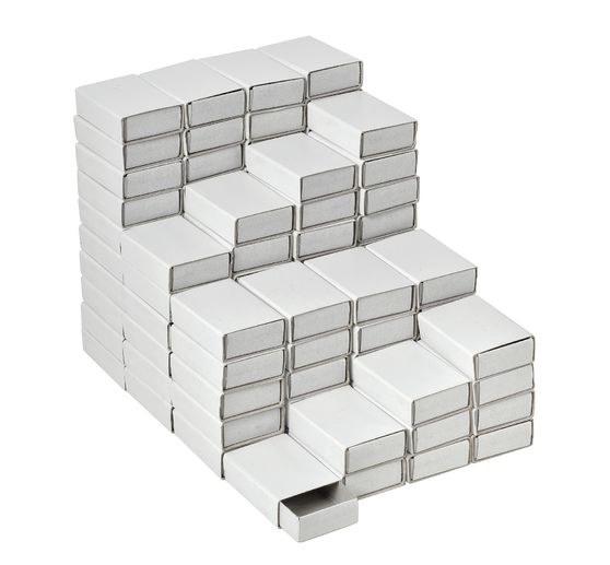 VBS Streichholzschachteln "Wei&szlig;", 5 cm, 100 St&uuml;ck