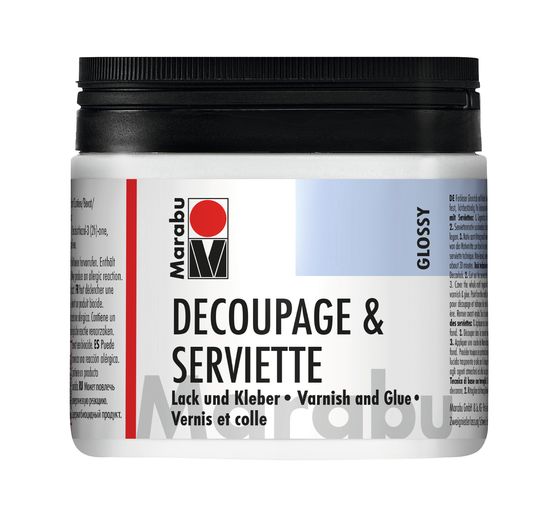 Marabu-Serviettenlack + Kleber, gl&auml;nzend, 500ml