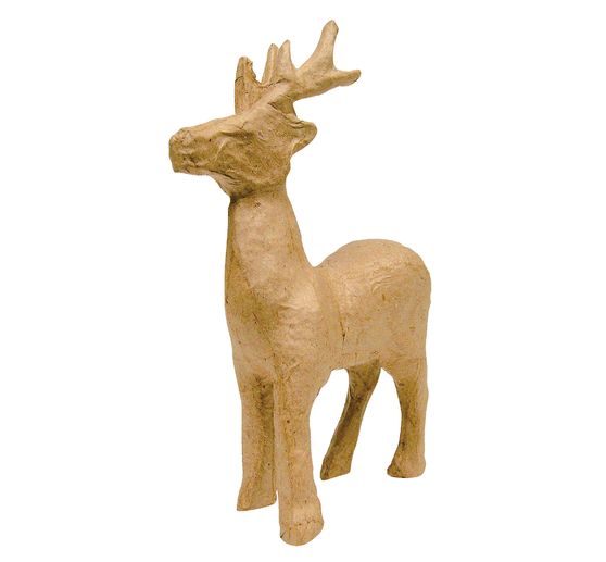 Reindeer made of papier-m&acirc;ch&eacute;, 15 cm