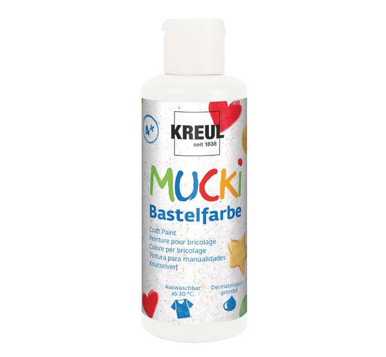 MUCKI Bastelfarbe, 6er Set &agrave; 80 ml