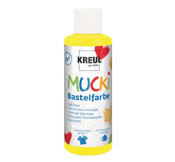MUCKI Bastelfarbe, 6er Set &agrave; 80 ml