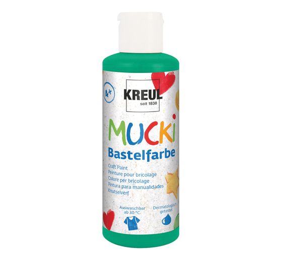 MUCKI Bastelfarbe, 6er Set &agrave; 80 ml