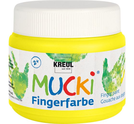 MUCKI Fingerfarbe, 4er-Set, &agrave; 150 ml