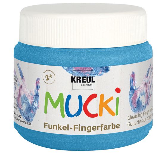 MUCKI Funkel-Fingerfarbe, 6er-Set