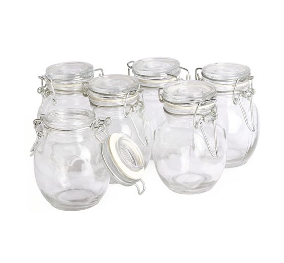 VBS Mini-B&uuml;gelglas, bauchig, 6 St&uuml;ck
