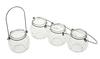 VBS Glass wind light with bracket, 4 pieces