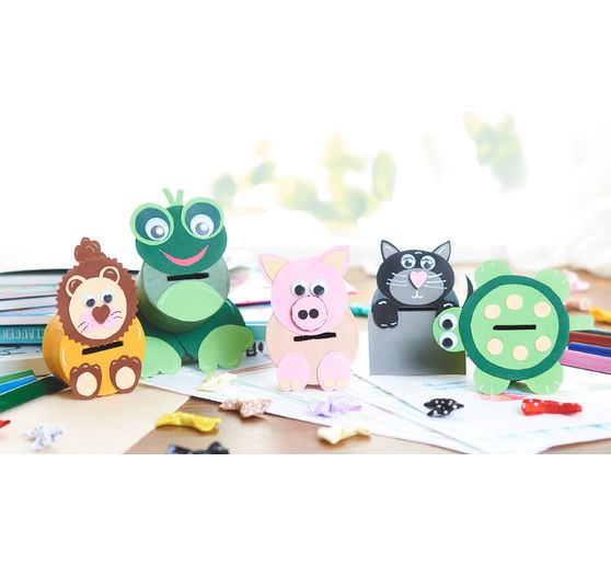 VBS Schachtel "Rund", 6 St&uuml;ck, Pappmach&eacute;