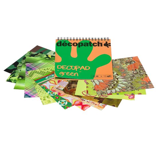 D&eacute;copatch paper pad "Decopad Green"