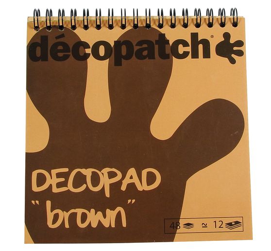 D&eacute;copatch paper pad "Decopad Brown"