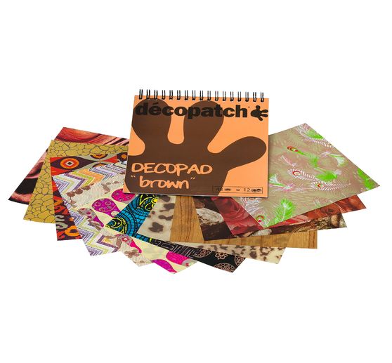 D&eacute;copatch paper pad "Decopad Brown"