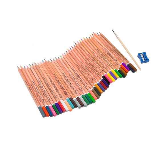 VBS Aquarellstifte, 36 Farben, in Metallbox