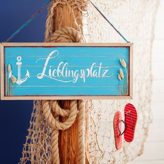 Maritimes Schild Lieblingsplatz