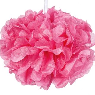 Bunte Papierpompons