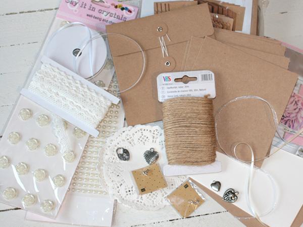 Hochzeitseinladung Anleitung Material