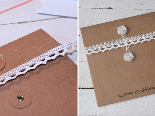 Hochzeitseinladung Anleitung Einladungskarte au&szlig;en