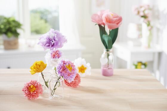 seidenpapierblumen
