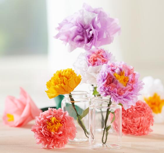 seidenpapierblumen