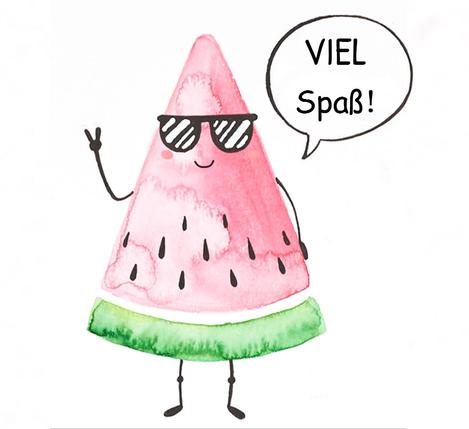 aquarell melone
